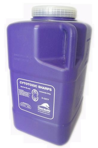 8L container is suited for smaller and medium cyto sharps usage Shape: Square with screw top lid Opening: 50mm Opening with 80mm Lid Container Size: 250mm (H) x 90mm (W) x 90mm (D) Accessories:
