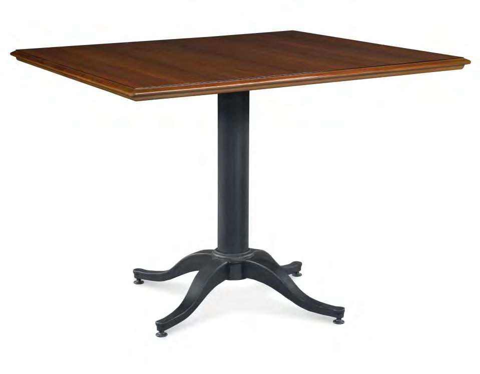 LAMINATE DINING SERIES 473 - collection 473S-42 42-inch Square Table Top W42 D42 H1-3/4 Available in Walnut fi nish only.