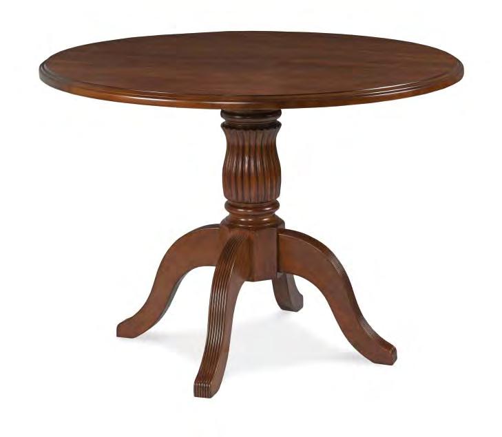 and 8186-TB X Table Base Only or 8187-TB Queen Anne Base Only (Please see table base information, page 21) 42 36 8136, 8142 and 472 - COLLECTIONS Mahogany Finish Only Also Available in 36-inch: