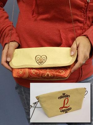 Monogrammed Clutch This monogrammed clutch is just the perfect size -- not too big and not too small.