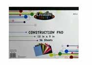 Construction Paper 48 Sheets 9X12in 90912