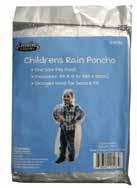 Poncho Childrens Hood String Case Pack