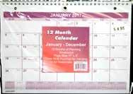 Calendars and Blotters 81101 Wall