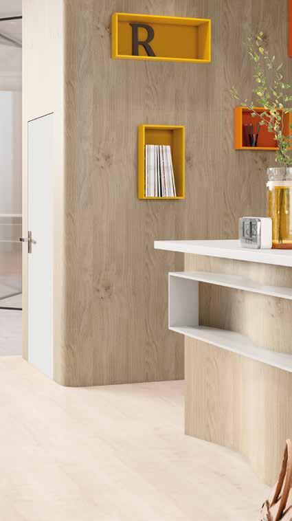 Door size optimised laminates save you costs and material waste. For a seamless finish and continuity of colour all the way through, use a coloured core laminate.