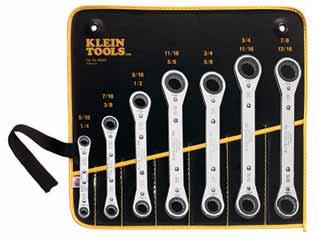 MADE IN USA 5-Piece Ratcheting Box Wrench Set Additional Features: Five ratcheting box wrenches packed in a vinyl 8-1/2"W x 10"H (216 mm x 254 mm) roll-up pouch with individual pockets.