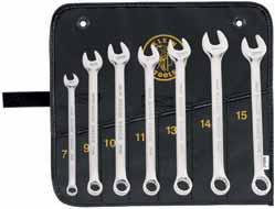 marked pockets for each wrench 68500 11-Piece Combination Wrench Set Metric 68502 2.35 Cat. No.