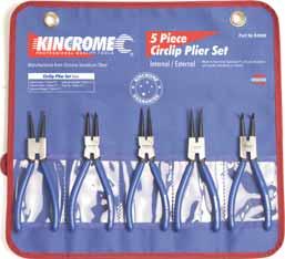 K4046 Mini Circlip Plier Set 5 Piece Manufactured from Chrome  125mm (5 )