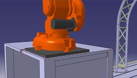 5 Calibrated table using KUKA manipulator Created tags related to teach points are shown in red in Fig. 6.