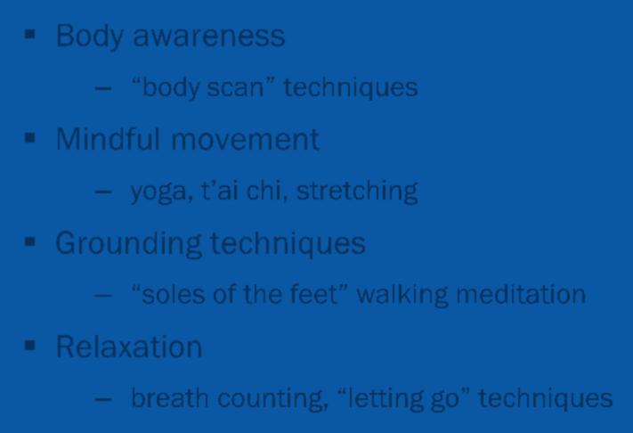 sensations Body awareness body scan techniques
