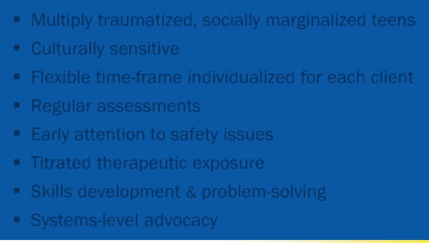 Behavioral Teaching mindfulness Summary & take-home points Integrative Treatment of Complex Trauma for Adolescents ITCT-A Multiply