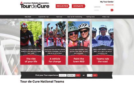 They can t join a team that doesn t exist! Register Yourself First 1. Go to diabetes.org/tour and select your local ride 2. Click FORM A TEAM 3.