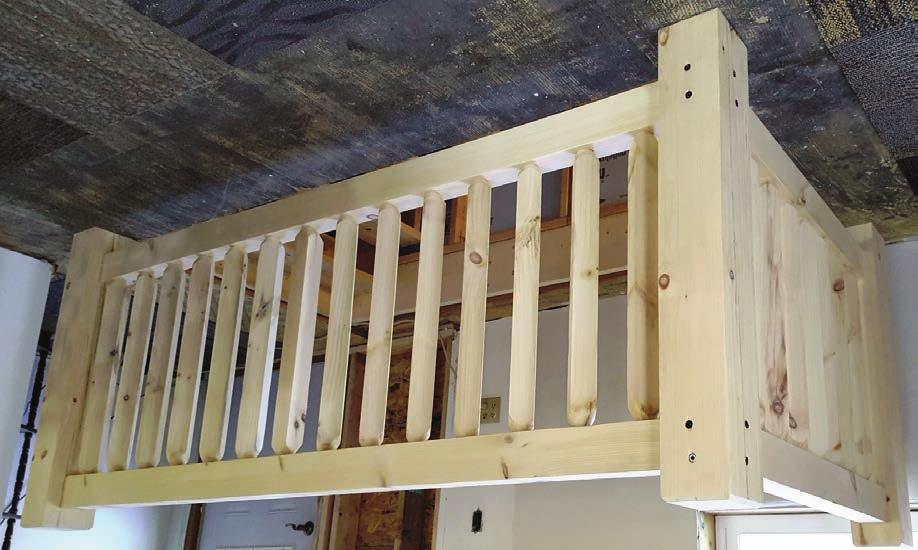 Square Pine Railing Systems White Pine Smooth or Hewn Interior Use Square Cut Ends Available for lofts and stairs Vertical post 5.5 x 6.