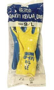 GP-KV1 Application Icons Safety Dimensions Space required: 36cm x 20cm (h x w) Anti Cut Glove Kevlar Fibre - Protects against cuts with good durability Durable