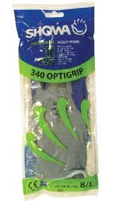 340 / 341 OPTI-GRIP Application Icons Safety Dimensions Space required: 30cm x 15cm (h x w) Lightweight Grip Glove