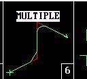 Multiple line, arc and chamfer moves. ress # 6 either Select or enter. Screen will now appear as below. Tool must be positioned at start point. nputs will change according to active plane. 2.