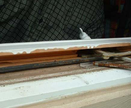 Leaking casement windows often require the installation of a drain pan.