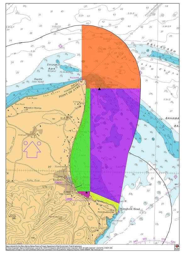 Ramsey Marine Nature Reserve Eelgrass Zone (pink) Horse Mussel Zone (orange) Conservation Zone (green) Fisheries Management Zone (purple) Rocky Shore Zone (lime