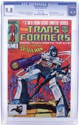 99 #122 CGC 9.6 $69.99 Marvel The Transformers #3 (Spider-man Appearance) CGC 9.