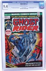 5 #0807337004 $2,299.99 Marvel Ghost Rider #1 (1st Daimon Hellstrom) CGC 9.