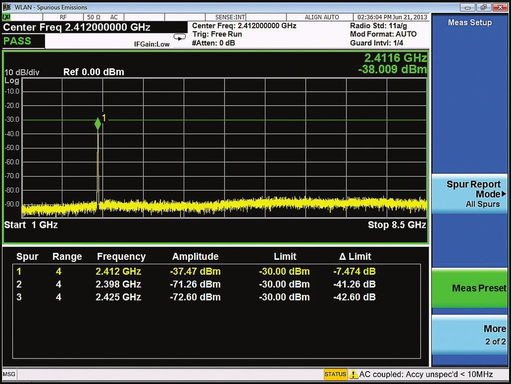 11 Keysight Testing WLAN Devices According to IEEE 802.11 Standards Application Note Figure 7.