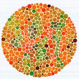 Color blindness There are different forms of color blindness.