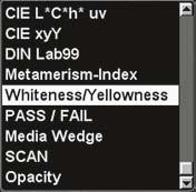 Yellowness index: Positive value: the paper has a yellow cast Negative value: the paper has a blue cast 68 Whiteness Berger, Stensby Paper Whiteness is defined by how closely a surface matches the