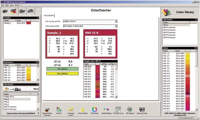 Manual TECHKON SpectroDens 3.7 Software module: ColorCatcher The program module ColorCatcher is available in the models SpectroDens Advanced and Premium.