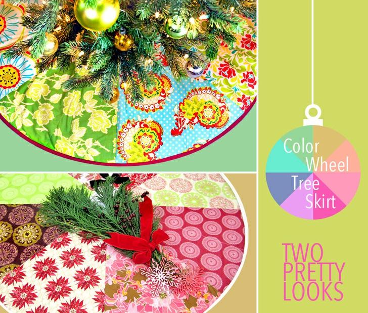 Published on Sew4Home Color Wheel Patchwork Tree Skirt Editor: Liz Johnson Tuesday, 10 November 2015 1:00 This is one of our favorite holiday projects.