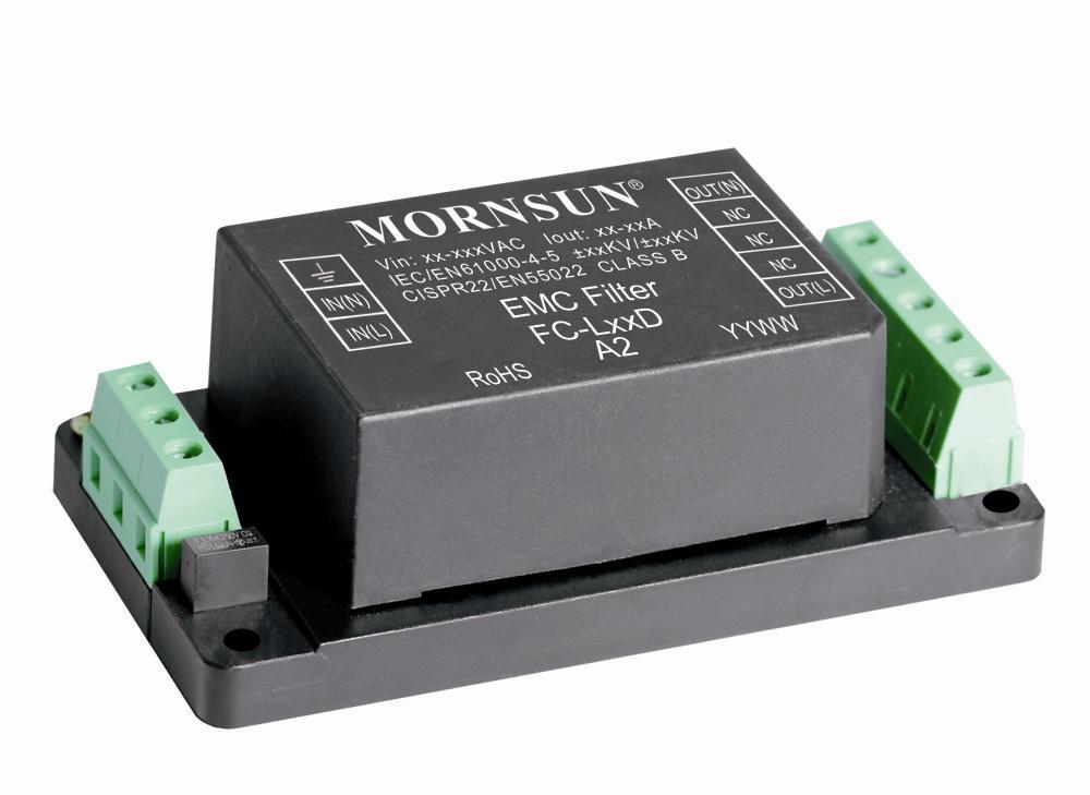Put on to the input of AC/DC module can ensure the module meet Surge level of (2Ω internal resistance)/ (12Ω internal resistance).