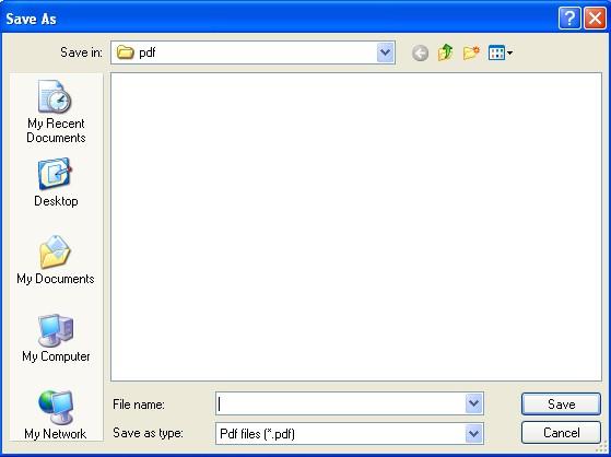 2.2.1.3 PDF Click button, the screen appears as shown below. The preview document can be saved in PDF format according to your needs.