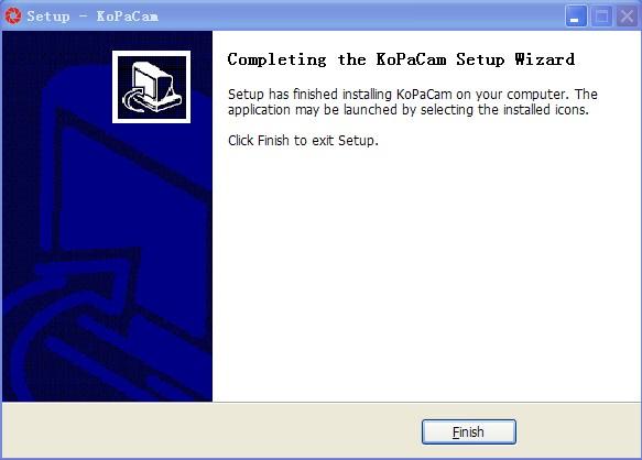 when the following window appears, the software is installed successfully. Click to complete the installation.