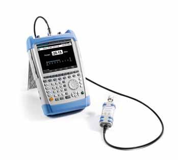 Power measurements up to 18 GHz Equipped with the R&S FSH-Z1 and the R&S FSH-Z18 power sensors, the R&S FSH4/FSH8 becomes a highly accurate RF power meter up to 8 GHz or 18 GHz with a measurement