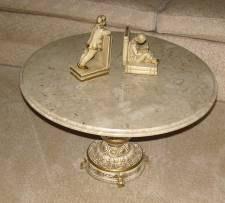 Marble Topped Table Couch, Chairs, Etc.