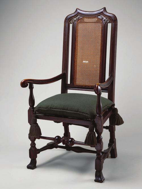 Pine Room Two Caned Chairs Armchair, 1685 1700, beech, the Museum of Fine Arts, Houston, the Bayou Bend Collection, gift of Miss Ima Hogg, B.58.142.