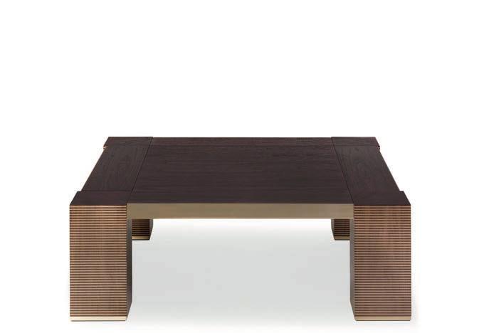 DESCARTES Low table available in a squared version and in a rectangular one (both in two sizes).