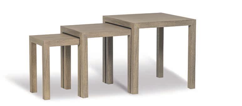 GALASSIA Galassia is a set of three squared small tables with different height, so that they can be placed under each