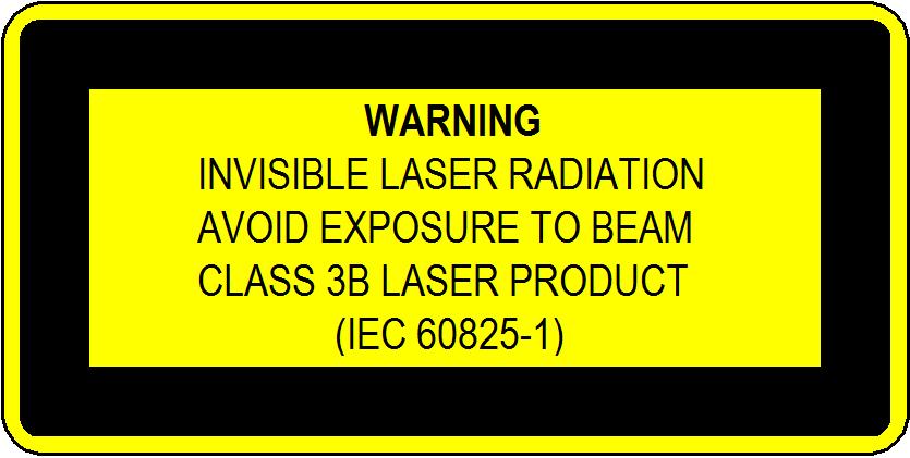 Getting Started 1 Laser Safety Labels Laser class 1M label Laser class 3B label Figure 1 Class 3B Safety Label - Keysight 81602A A sheet of laser safety labels is included with the laser module as