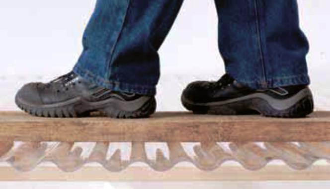 Wave Profile Installation Guide ACRYLITE Wave Profile acrylic sheets may be walked over, but only after planking capable of supporting a man s weight are safely in place.
