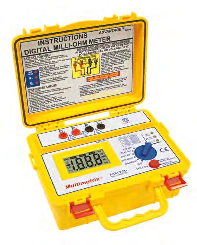 Electrical Safety Testers Analogue earth and insulation tester EIT 810 3P or 2P earth measurement up to 1,200 Ω Insulation measurement up to 250 / 500 Vdc at 100 / 200 MΩ