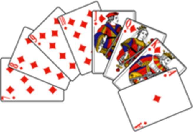 Page 7/10 7. Card trick We start with a stack of cards... we only keep (in a 32 or 52 deck) aces, 2, 3, 4, 5, and 6. 1.