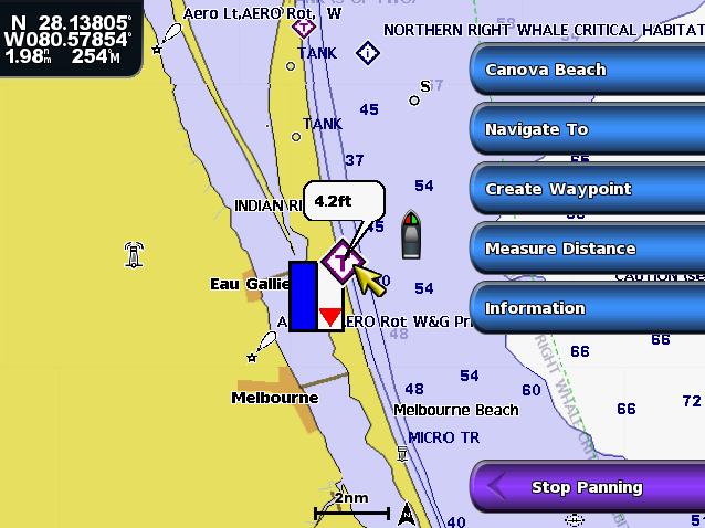 The Fishing Chart is available if you use a BlueChart g2 Vision data card or a BlueChart g2 Data card, or if your built-in map supports Fishing Charts. 1. From the Home screen, select Charts. 2.