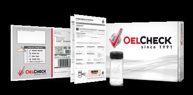 K O M P E T E N Z OELCHECK Analysis Test Kits Economical, Practical and Ingenious Using the OELCHECK analysis kits, you can draw and dispatch oil samples quickly,