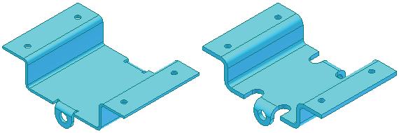 Example of Sheet Metal Defaults When designing a sheet metal part, you specify what the material is, its thickness and other attributes that are used for calculating the flat pattern of the part.