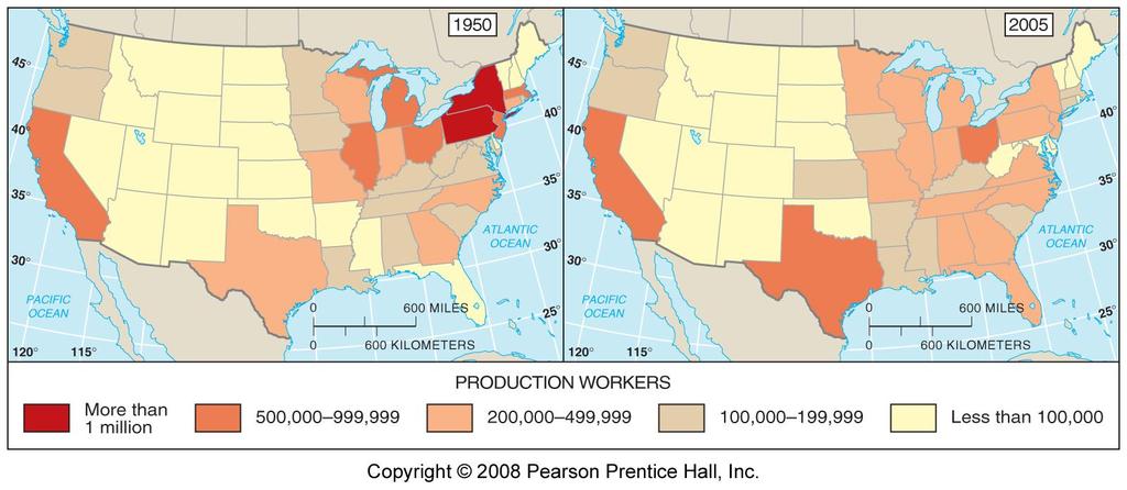 U.S. Production Workers 1950 & 2005 Fig.