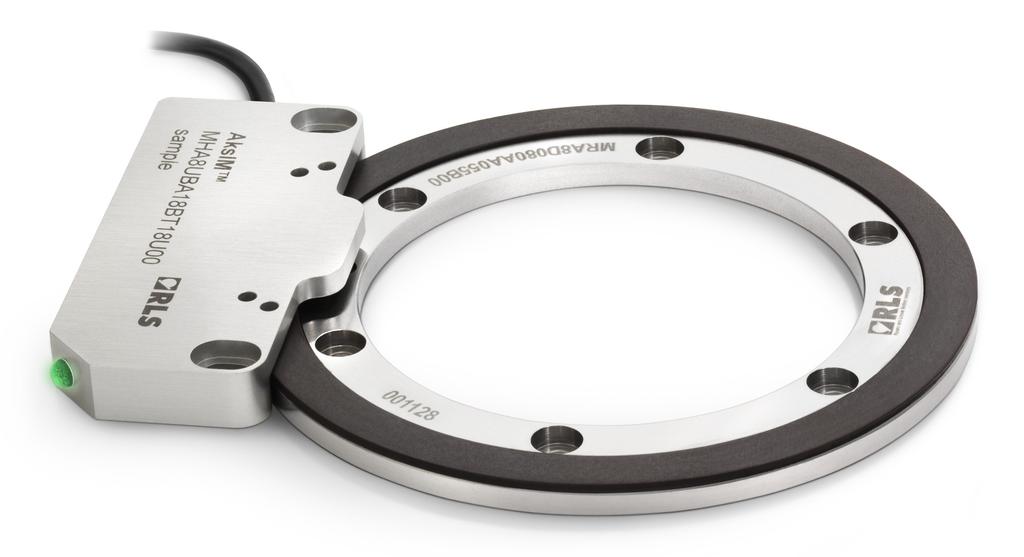 The ksim encoder system consists of an axially magnetised ring and a readhead.