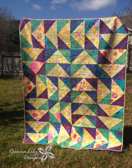 Giant No-Waste Flying Geese with Layer Cakes Huge Giant Mega Flying Geese Quilt Block Tutorial What if a person werta make the mega flying geese block using the No-Waste Flying Geese?