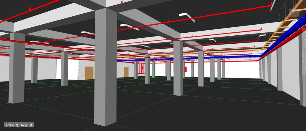 By creating a virtual 3D model, we are able to offer many advantages to our clients: It allows us to ensure that there are no clashes (this can be validated easily using clash detection software