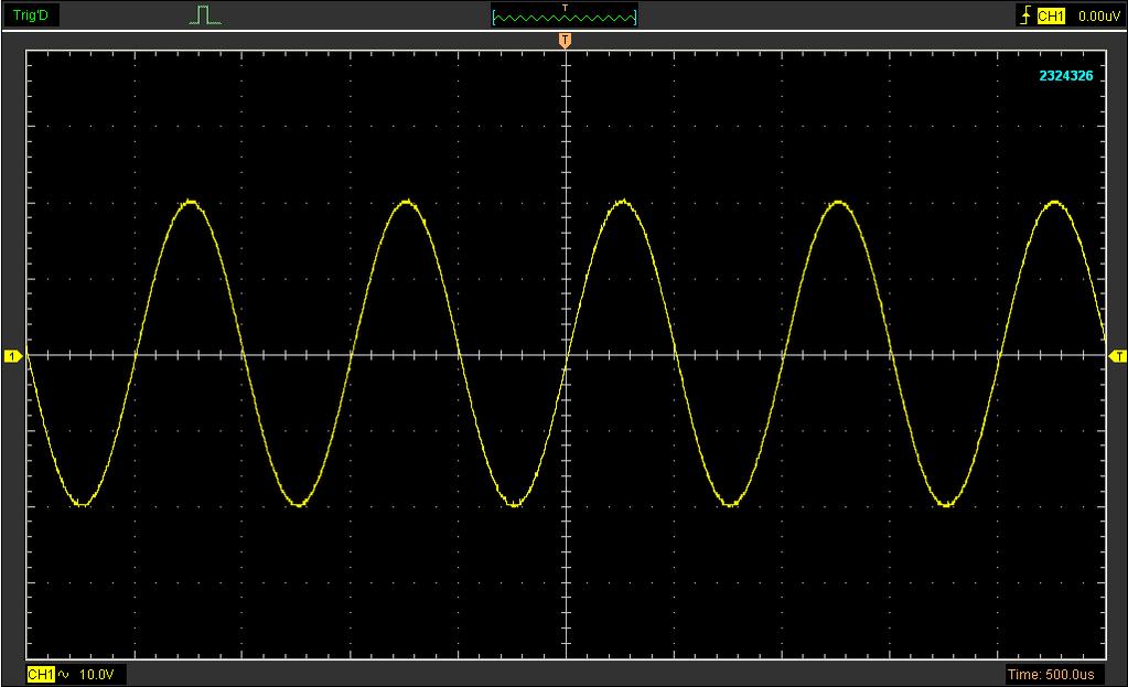 Invert The invert function turns the displayed waveform 180 degrees, with respect to the ground level.