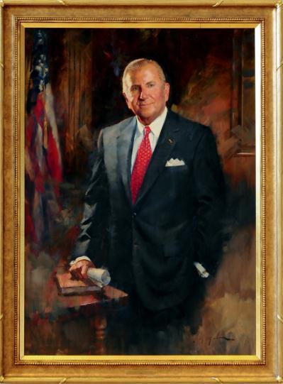 Portrait of President Nido R. Qubein by Jamie McMahan Title: Portrait of President Nido R. Qubein Artist: Jamie McMahan.
