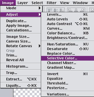 Which screen shot displays the instruction you were given in manipulting color of a